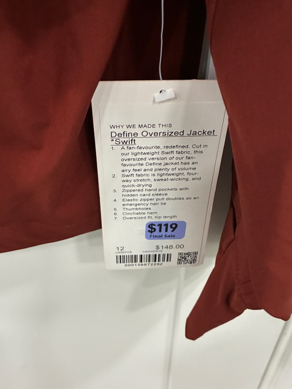 Lululemon Define Oversized Jacket & Shake It Out Shorts Set - Picture 3 of 9